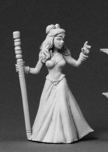 Dungeons & Dragons: Reaper 0 Wizard:Reaper RPR03563 Tinley The Female Wizard - Unpainted: Miniature