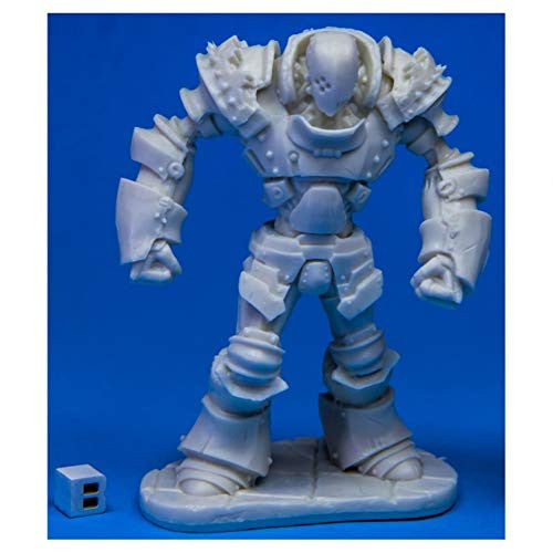 Dungeons & Dragons: Reaper Monster :Reaper s Iron Golem 77514 Bones Unpainted Plastic Figure - Unassembled in 5 Parts: Miniature