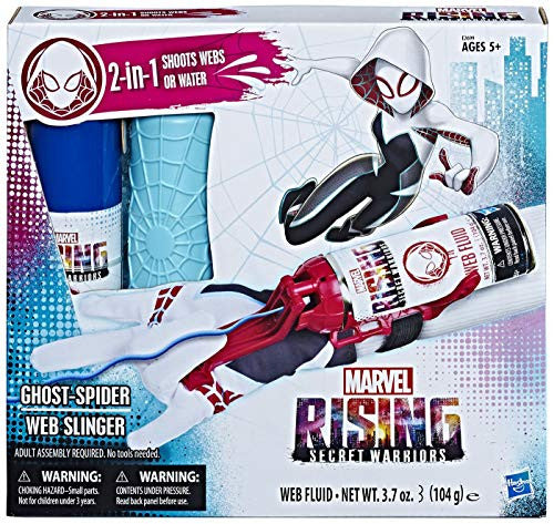 Marvel Rising Secret Warrior Ghost Spider Web Slinger - 2-in-1 Shoots Webs or Water