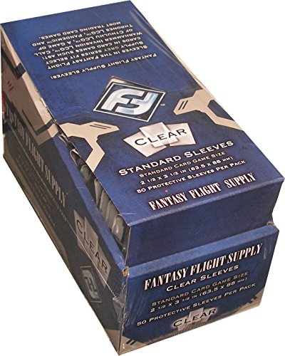 500 Fantasy Flight Games Standard Card Game Size Sleeves - 10 Packs + Box - FFS05 63.5 x 88 by Fantasy Flight Games
