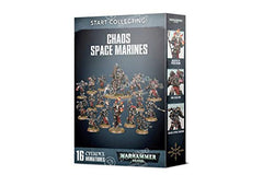 Games Workshop Warhammer 40K Start Collecting Chaos Space Marines Citadel Miniatures Set 70-40