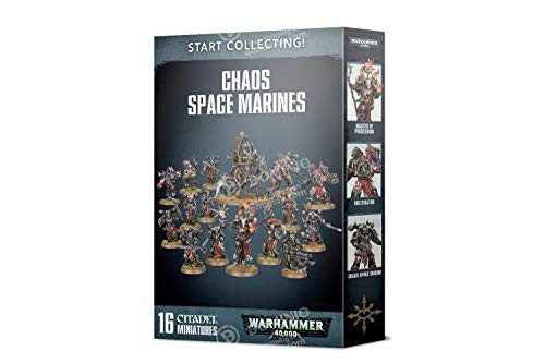 Games Workshop Warhammer 40K Start Collecting Chaos Space Marines Citadel Miniatures Set 70-40