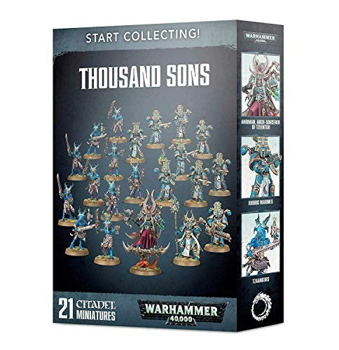 Games Workshop Warhammer 40k Start Collecting! Thousand Sons kit builds 21 miniatures and multiple base sizes 70-55