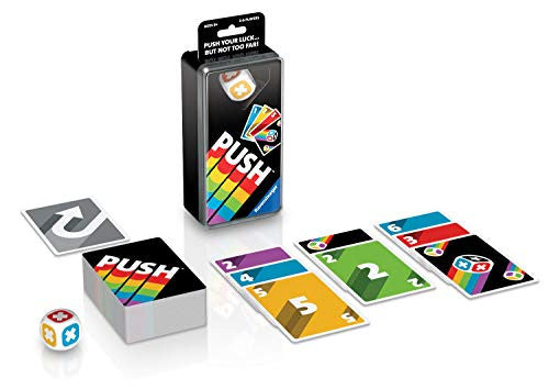Ravensburger Push Family Card Game for Kids & Adults Age 8 & Up - Push Your Luck but not Too far!