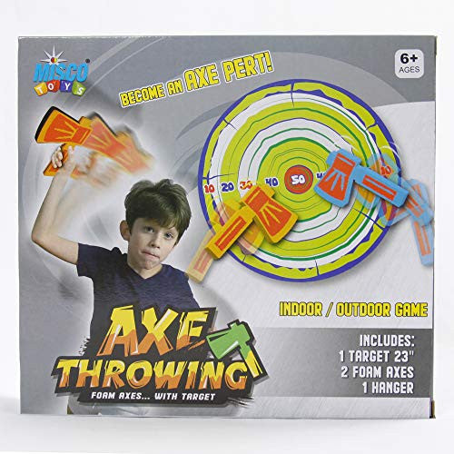 Misco Toys Kidâ€šÃ„Ã´s Foam Axe Throwing Game Kit â€šÃ„Ã¬ Indoor and Outdoor Game for Boys and Girls Ages 6+