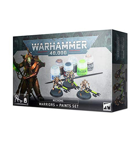 Games Workshop Warhammer 40K Xenos Army Necrons Warriors and Paints 60-69