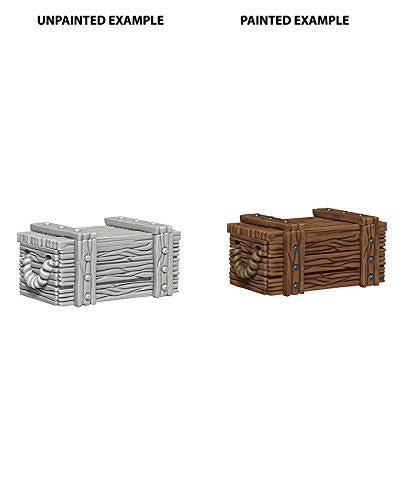 Dungeons & Dragons Wizkids Monster Deep Cuts Unpainted s Terrain Wave 4 Crates Miniature WZK-73090