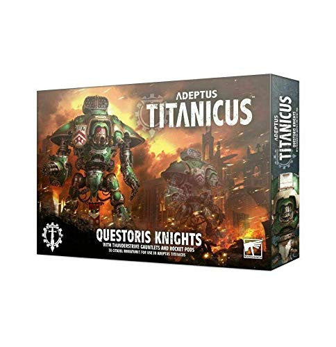 Games Workshop Adeptus Titanicus Questoris Knights with Thunderstrike Gauntlets and Rocket Pods 400-29