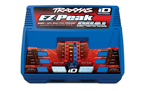 Traxxas 2972 EZ-Peak Plus 100 Watt NiMH/LiPo Dual Charger with iD System