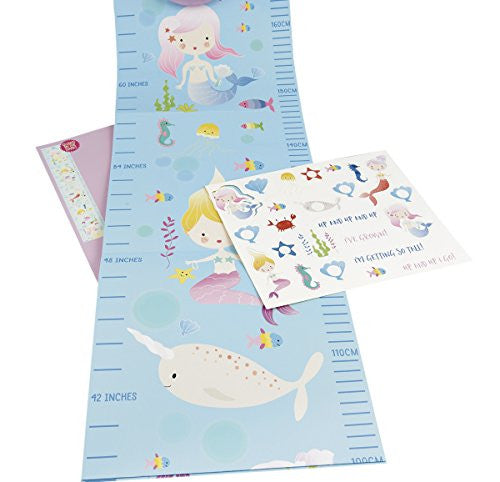 Floss & Rock Mermaid Glow in The Dark Growth Chart