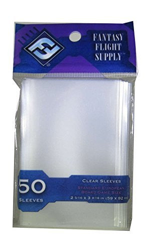 Fantasy Flight Games BG Sleeves Std European, 50 count