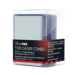 Ultra Pro Toploader Combo - Includes Toploaders, Card Sleeves & Storage Box (25 Pieces)