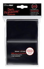 Ultra Pro Deck Protector Sleeves for Standard Size Cards Black (100) UPI-82691