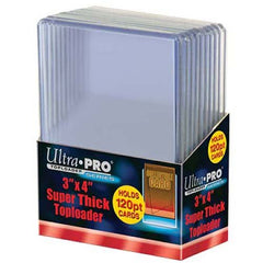 2 Ultra Pro 120pt Top Loader 20 Total (2 10ct Packages) 120 Pt for Thick Jersey Relic Cards