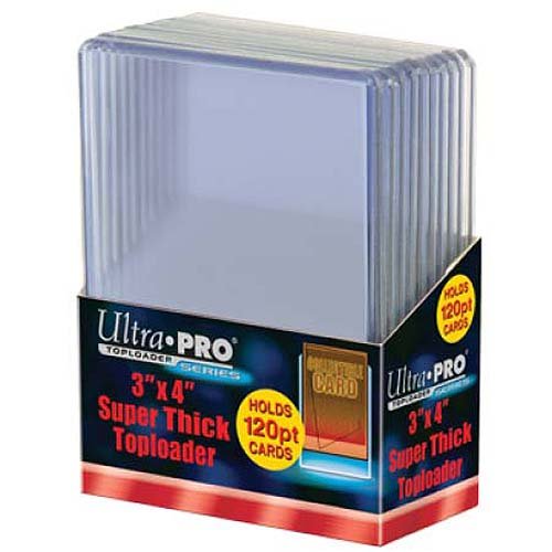 2 Ultra Pro 120pt Top Loader 20 Total (2 10ct Packages) 120 Pt for Thick Jersey Relic Cards