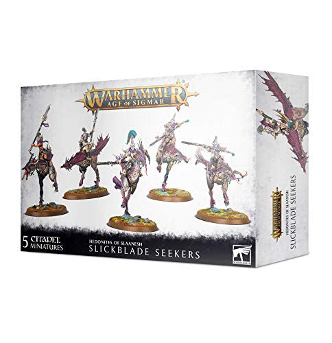Games Workshop Warhammer Age of Sigmar Hedonites Slickblade Seekers can be assembled as Blissbarb Seekers Miniatures 83-86
