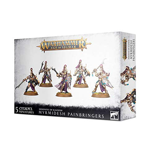 Games Workshop Warhammer Age of Sigmar Hedonites Myrmidesh Painbringers can be assembled as Symbaresh Twinsouls 83-90