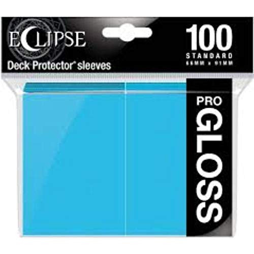 Ultra Pro E-15603 Eclipse Gloss Standard Sleeves (100 Pack) -Sky Blue