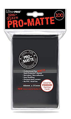 Ultra Pro 7442784515 Deck Protectors - Pro-Matte Black