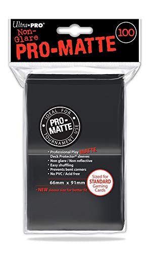 Ultra Pro 7442784515 Deck Protectors - Pro-Matte Black