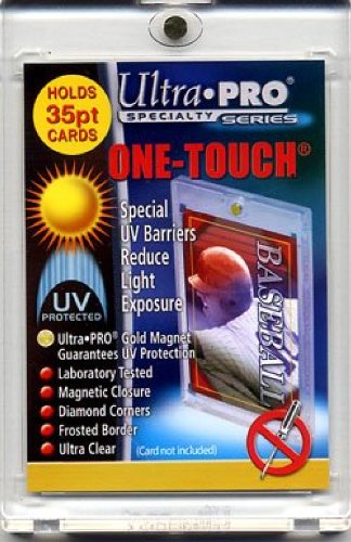 (5) Ultra Pro One Touch Magnetic Card Holder (Fits up to 35pt Card) Baseball, Football, Basketball, Hockey, Nascar, Sportscards, Gaming & Trading Cards Collecting Supplies