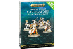 Games Workshop Warhammer AoS - Easy to Build : Stormcast Etermals Castigators with Gryph-Hound