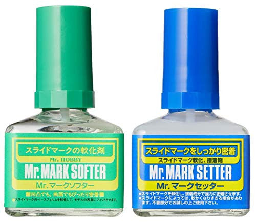 Mrâ€“Ãºark Setter&Softer Bundle.Curved Plastic Toy Models Adhesive Decals Quick Arrive