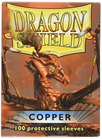 Dragon Shield Sleeves Standard Size Arcane Tinmen Glossy Finish Copper Color Classic Card 100 Ct ATM10016