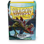 Dragon Shield Sleeves Standard Size Matte Finish Green Color Gaming Card 100 Ct ATM11004