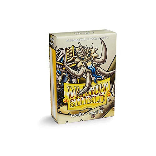 Dragon Shield Japanese Size Matte Finish Sleeves Ivory Color Card Sleeves 60ct AT-M11117
