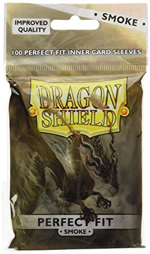 Dragon Shield Sleeves Perfect Fit Standard Clear/Smoke 100 Ct ATM13023