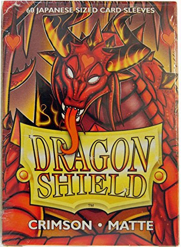 Dragon Shield Arcane Tinmen Japanese Size Matte Finish Crimson Color Card Sleeves 60ct AT-M11121