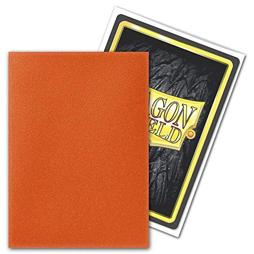 Dragon Shield Sleeves Standard Size Matte Finish Tangerine 100 Ct 10 Packs ATM11030K1