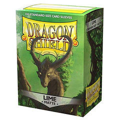 Dragon Shield Sleeves Standard Matte Lime 100 Ct 10 Packs ATM11038K1