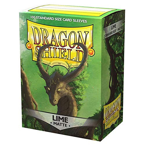 Dragon Shield Sleeves Standard Matte Lime 100 Ct 10 Packs ATM11038K1