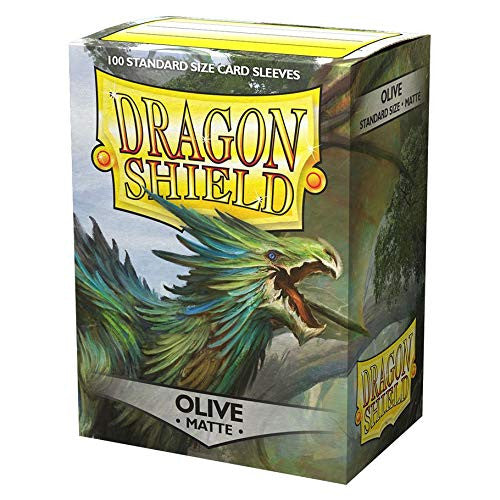 Dragon Shield Sleeves Standard Matte Olive 100 Ct 10 Packs ATM11040K1