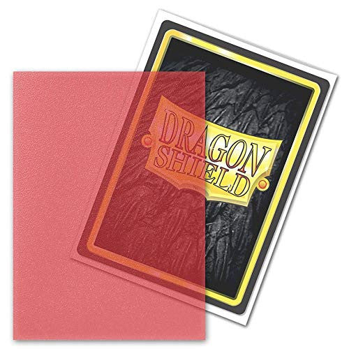 Dragon Shield Sleeves Standard Size Matte Finish Clear Red 100 Ct 10 Packs ATM11043K1