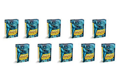 10 Packs Dragon Shield Matte Mini Japanese Petrol 60 ct Card Sleeves Display Case