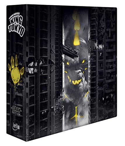 IELLO King of Tokyo Dark Edition, Limited Edition, Upgraded Components, Features a New Mechanic, 30 Minute Play Time, 2 to 6 Players, Ages 8 and Up