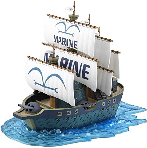 BANDAI SPIRITS One Piece Great Ship (Grand Ship) Collection Navy Warship (from TV Animation ONE Piece) Color-Coded
