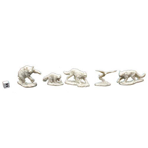Dungeons & Dragons: Reaper Monster :Reaper 77216: Companion Animals (5) Dark Heaven Bones Plastic s: Miniature
