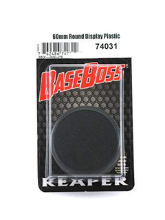 Dungeons and Dragons Reaper Round Plastic Miniature Display Base 60mm Pack of 10 Reaper Miniatures Miniatures D&D RPR-74031