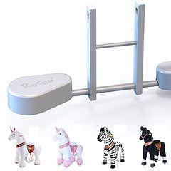 PonyCycle UPP-01SM Pedal Pad for PonyCyle (Model-U Zebra, Unicorn and Black Horse) - White