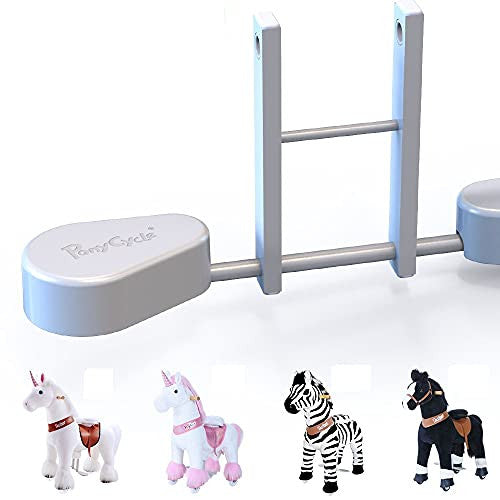 PonyCycle UPP-01SM Pedal Pad for PonyCyle (Model-U Zebra, Unicorn and Black Horse) - White
