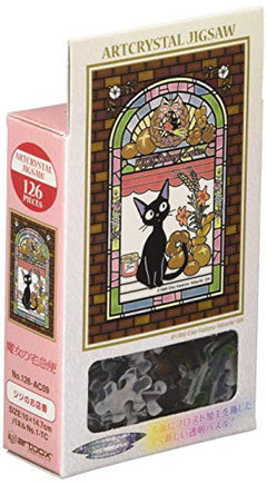 Studio Ghibli via Bluefin Ensky Kiki's Delivery Service Jiji Petite Artcrystal Jigsaw Puzzle (126-AC09) - Official Studio Ghibli Merchandise