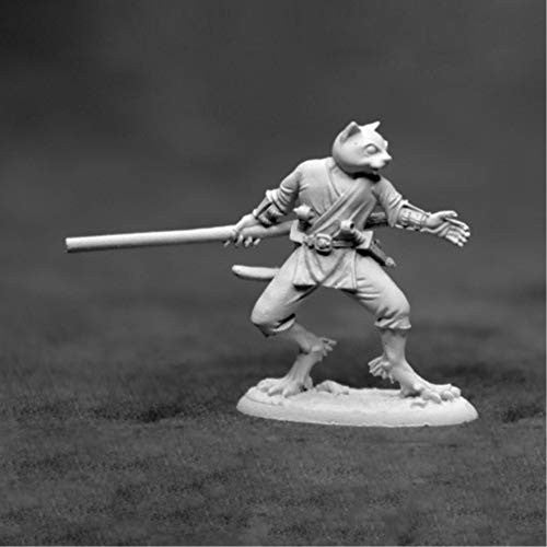Reaper Dungeons And Dragons Monster Reaper s Swiftpaw Catfolk Dark Heaven Unpainted Metal Figure Miniature D&D 3923