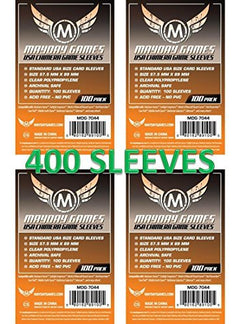 Mayday Games 7044 Clear Sleeves 57.5x89mm USA Chimera Size (4x100 Pack, 400 sleeves)