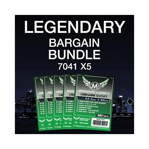 Mayday Games Legendary Game Accessory- Standard Card Sleeve Bundle