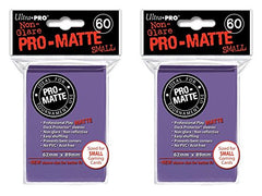 Ultra Pro 120 Purple Small PRO-Matte Deck Protectors Sleeves [2 Packs of 60]