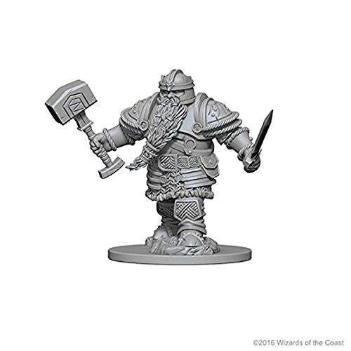 Dungeons & Dragons: Wizkids Dwarf Fighter: Nolzurs Marvelous Unpainted s: Wave 1: Orc Dwarf Male Fighter: Miniature